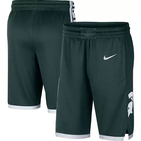 Nike Michigan State Spartans Logo Replica Performance Basketball Shorts 